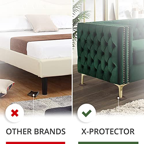 Furniture Cups X-PROTECTOR – Caster Cups 4 PCS – Premium Furniture Coasters – Ideal Bed Stoppers – Non Skid Furniture Pads with a Perfect Design – 50 mm Rubber Furniture Pads - Protect Any Flooring!