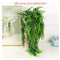 Artificial Plants Faux Hanging Plant Fake Boston Ferns Vines Plastic Artificial Hanging Plants for Homes Decoration (2 PCS)