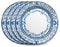 Corelle Vitrelle 4-Pieces 10.25" Glass Dinner Plates, Chip & Crack Resistant Glass Dinnerware Set Plates, Portofino