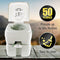 SereneLife Portable Toilet with Carry Bag – Indoor Outdoor Toilet with CHH Piston Pump & Level Indicator – 5.3 Gallon Large Waste Tank – 100-120 Flushes for RV, Camping, Hiking & Boating