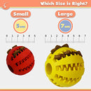 Zenify Puppy Toys Dog Toy Food Treat Interactive Puzzle Ball for Tooth Teething Chew Fetch Tennis Training Boredom Behaviour Dispensing Stimulation for Dogs & Puppies (Multi Pack Large)