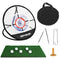 Golf Training Set, Golf Chipping Net and Mat Collapsible Pop Up Golf Practice Net, Golf Training Aids with Chipping Net, Hitting Mat, Golf Ball, Golf Tee for Indoor Outdoor Training Practice