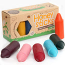 Honeysticks Pure Beeswax Crayons - Non Toxic Crayons Made with Food Grade Ingredients that are Baby and Toddler Safe - For 1 Year Plus - Easy to Use and Hold For Early Grip Development - 12 Pack