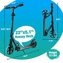 BELEEV V5 Scooters for Kids 6 Years and up Teens and Adults, Foldable Kick Scooter 2 Wheel, Quick-Release Folding System, 200mm Big Wheels, Lightweight Scooter for Girls Boys with Carry Strap (Aqua)