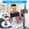 TONEOF 60" Cell Phone Selfie Stick Tripod,Smartphone Tripod Stand All-in-1 with Integrated Wireless Remote,Portable,Lightweight,Extendable Phone Tripod for 4''-7'' iPhone and Android