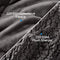 Sherpa Fleece Weighted Blanket 15 lbs for Adult, Cottonblue Sherpa Flannel Cozy Plush Bed Blanket, Fuzzy Sherpa Flannel Blanket Full Size, Minky Soft Blanket for Sofa Bed,48 x 72 inches,Grey