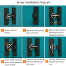 1PC Luminous Sliding Door Latch Lock,Barn Door Lock,90 Degree Gate Latches Heavy Duty Flip Latch Safety Door Bolt Latch,90 Degree Self Luminous Sliding Barn Door Latch,Door Bolt Latch Lock for Barn