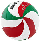 molten Volleyball V5m1500 Ball, White/Green/Red, 5