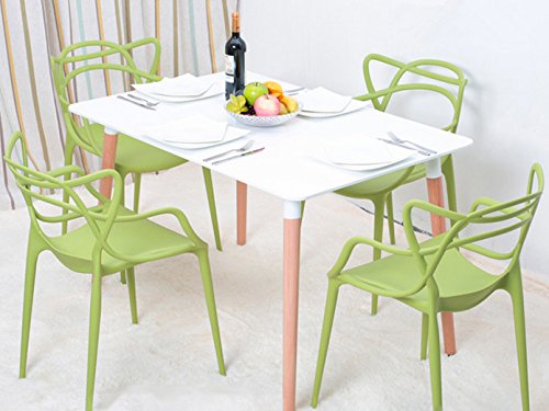 2xhome - Dining Room Chair - Green - Modern Contemporary Designer Designed Popular Home Office Work Indoor Outdoor Armchair Living Family Room Kitchen