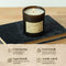 Paddywax Library Collection William Shakespeare Scented Soy Wax Candle, 6.5-Ounce, Paprus, Palm & Eucalyptus