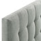 (Queen, Gray Fabric) - Modway Lily Upholstered Tufted Fabric Headboard Queen Size In Grey