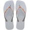 Havaianas Women's Square Glitter Flip Flops Sandals Grey 43-44 EU, Ice Grey, 43/44 EU
