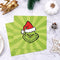 Whaline 80 Pack Christmas Paper Napkins 6.5 Inch Cute Red Green Disposable Napkins Xmas Cartoon Character Merry Christmas Dinner Table Napkins for Christmas Winter Holiday Birthday Party Supplies