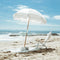 Business & Pleasure Co. Holiday Tommy Chairs - Set of 2 Reclining Backpack Beach Chairs - Antique White, 2-Pack