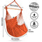 Hammock Sky XXL Hammock Chair Swing - Perfect for Patio, Porch, Bedroom, Backyard, Indoor & Outdoor - Includes Hanging Hardware + Portable Cup Holder (Peach Echo)