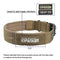 EXCELLENT ELITE SPANKER 1.5" Width Military Dog Collar Adjustable Metal D Ring & Buckle Working Dog Collar for Medium Large Dogs (Coyote Brown-L)