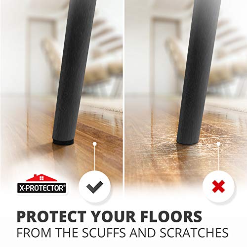 Felt Furniture Pads X-PROTECTOR - 48 Premium Felt Pads Floor Protector - Chair Felts Pads for Furniture Feet Wood Floors - Best Furniture Pads for Hardwood Floors - Protect Your Wood Floors!