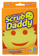 Scrub Daddy Flex Texture Cleaning Sponge, Original Yellow 4 1/8 inches