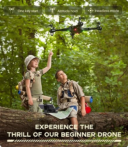 SYMA Foldable Drone with Headless Mode and Altitude Hold for Adults, RC Quadcopter with Speed Adjustment, One-key Start and and 3D Flip for kids Beginners, Easy to Fly