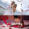 1000 pcs Artificial Silk Rose Petals for Romantic Propose Wedding Valentine's Day Anniversary Hen Party Engagement Party Decoration Flowers Confetti Fake Roses Petals (Red)