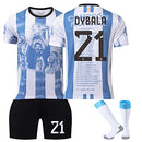 2223 Messi Jersey Triple Crown Anniversary Edition Messi Soccer Team Jerseys for Adults/Kids