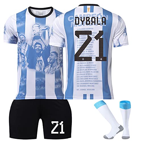 2223 Messi Jersey Triple Crown Anniversary Edition Messi Soccer Team Jerseys for Adults/Kids