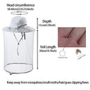 Bee Keeping Beekeeper Veil hat gnats Insect Bug Mosquito Fishing Gardening Cap with Head net Netting mesh Hood for Men Women, Light Gray