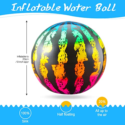 Hiboom Swimming Pool Toys Ball, Underwater Game Swimming Accessories Pool Ball for Under Water Passing, Dribbling, Diving and Pool Games for Teens, Adults, Ball Fills with Water (Multi Color)