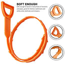 7 Pack Drain Augers, SENHAI 20 inch Hair Drain Clog Remover Drain Relief Auger Cleaning Tool (2 Stainless Steel and 5 Plastic)