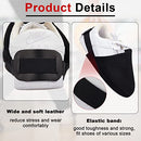 Zhanmai Bowling Shoe Slider 2 Pack Bowling Shoe Cover with Elastic Band Adjustable Bowling Accessories for Men Women Bowler Playing Ball Dancing, L (Black), Black, Large