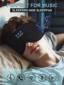 Sleep Headphones, 3D Sleep Mask Bluetooth Wireless Music Eye Mask, LC-dolida Sleeping Headphones for Side Sleepers Sleep Mask with Bluetooth Headphones Ultra-Thin Stereo Speakers Men Women