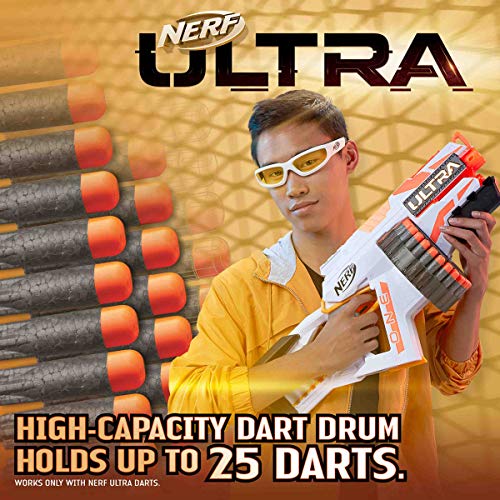 Hasbro NERF - Ultra One Motorized Blaster - 25 Nerf Ultra Darts - The Ultimate in Nerf Dart Blasting - Compatible Only with Nerf Ultra One Darts - Ultra 1 - Games and Toys for Kids - Boys and Girls Ages 8+