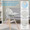 High Chair Seat Cushion Compatible with Stokke Clikk High Chair - Soft 100% Cotton Seat Pad for Stokke Clikk High Chair - Machine Washable