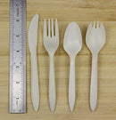 GreenWorks Eco-friendly 6 Plant Starch Disposable Cutlery Spoons1000 Count Cornstarch Biodegradable Spoons
