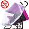Strollers Mosquito Net by ZARPMA,Baby Universal Washable Pram Insect Cover Nets with Elasticated Keep Infants Away from Bee,Wasps,Mosquito,for Carry Cot,Bassinet,Pushchair(Max Diameter 59inches) (White)