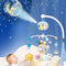 Baby Musical Crib Mobile Baby Musical Crib Mobile Arm with Projector and Night Light Animals Hanging Rattle Toys Hanging Rotating Rattles Decoration for Newborn (Blue)