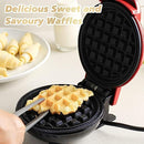 E Etron Mini Waffle Maker Non Stick Baking Pan Pancake Heating Breakfast Making Machine