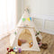 LAVIEVERT Children Playhouse Huge Indian Canvas Teepee Kids Play House with Two Windows - Comes with A Canvas Carry Bag