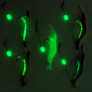 WANBY Artificial Silicone Soft Bait Set Luminous Swimbait Shrimp Fishing Lure with Hooks Fishing Tackle Freshwater/Saltwater (10Pcs)