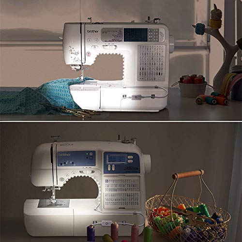 Sewing Machine Light,30 LED Lighting Strip kit Cold White 6000k with Touch dimmer and USB Power,Fits All Sewing Machines (2pack)