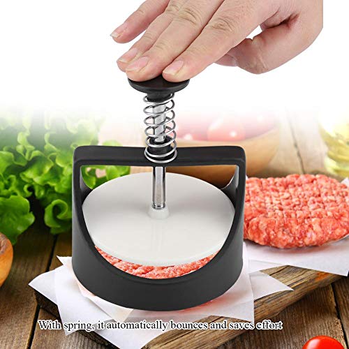 Burger Press Patty Maker, Spring Loaded Burger Press, Stainless Steel Hamburger Patty Maker Press Burger Meat, Hamburger Making Tools