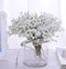 10 Bunches 30pcs White Babys Breath Artificial Flowers Real Touch Gypsophila Faux Plants for Wedding Garland Wreath Girl Crown Flower bonquet DIY Flores Arrangement Table Décor Centerpiece