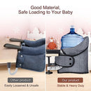 Hook On Chair, Clip on High Chair, Fold-Flat Storage Portable Baby Feeding Seat, High Load Design, Attach to Fast Table Chair Removable Seat for Home and Travel(Grey)
