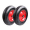 2x 16inch 4.80 4.00-8 Wheelbarrow Trolley Wheels Pneumatic Tyre 25.4mm Bore Size Tire Heavy Duty Steel Rim