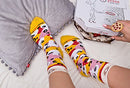 PIZZA SOCKS BOX 4 pairs MIX HawaiiCapriciosaPepperoni Cotton Socks XL Made In EU