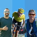 Duduma Polarized Sports Sunglasses for Men Fishing Cycling Running Golf Driving Sun Glasses TR62 Superlight Frame (Matte Black)