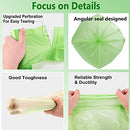 1.2 Gallon Small Trash Bags Biodegradable, 5 Liter Mini Compostable Strong Bathroom Garbage Bags with Tear & Leak Resistant, Recycling Eco-Friendly Trash Can Plastic Liner, Green, 120 Counts