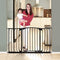 Dreambaby Chelsea Hallway Auto-Close Security Baby Safety Gate - with 9cm & 18cm Extensions - Fits Openings 97.5-133cm Wide & 75cm Tall - Black - Model F790B