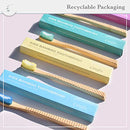 Zenify Earth Bamboo Kids Toothbrush (Set of 4) - Soft BPA Free Brushes - Biodegradable Childrens Toothbrushes - Australian Owned