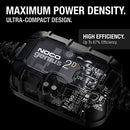 NOCO GENIUS2DAU, 2A Direct-Mount Onboard Battery Charger, 12V Car Battery Charger, Battery Maintainer, Trickle Charger and Desulfator for Automotive, Marine, AGM, and Deep-Cycle Batteries